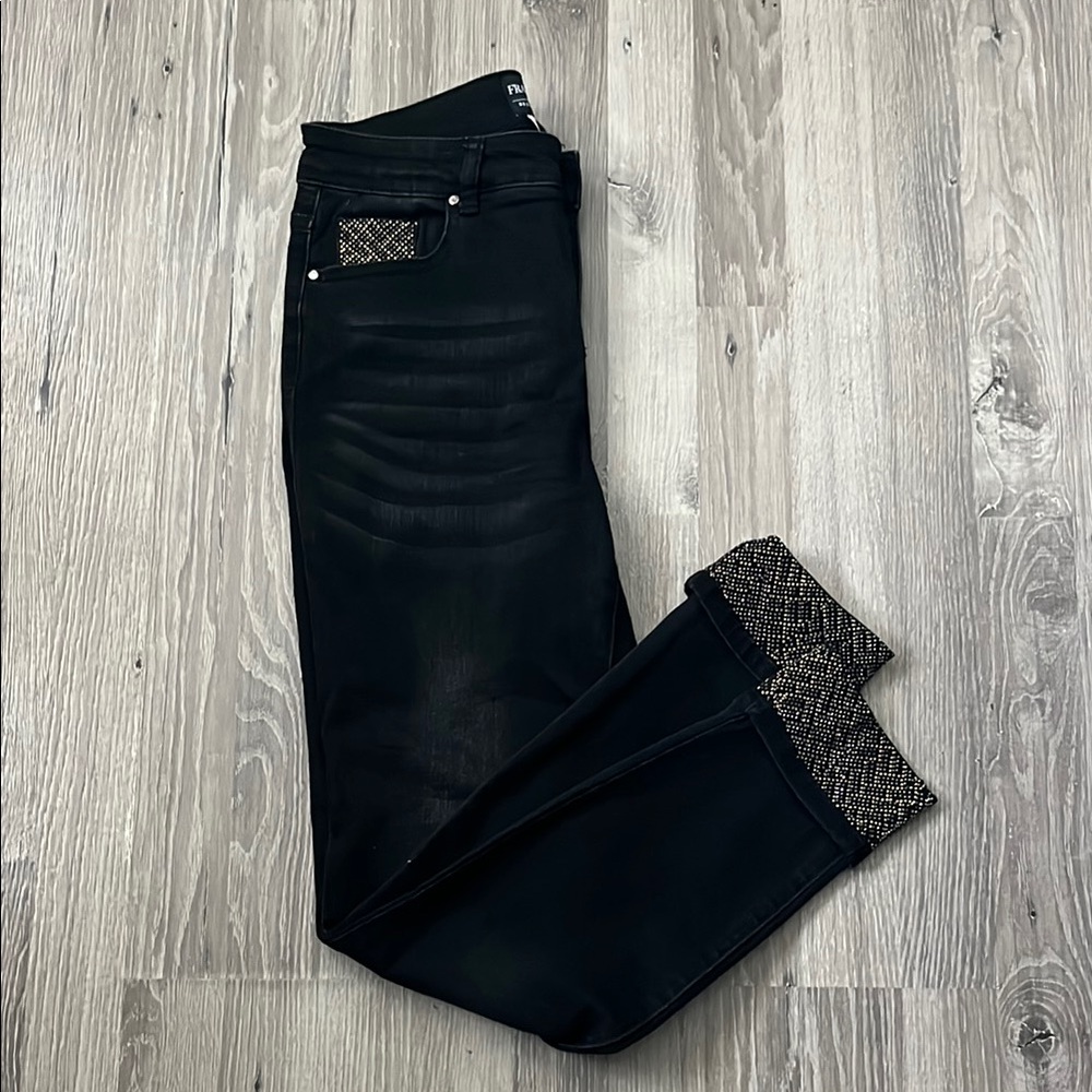 Frank Lyman rhinestone jeans/M